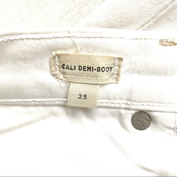 Madewell Cali Demi-Boot Jeans in Pure White - Picture 7 of 13